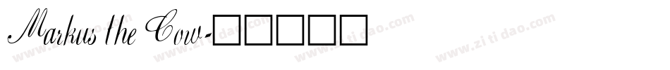 Markus the Cow字体转换